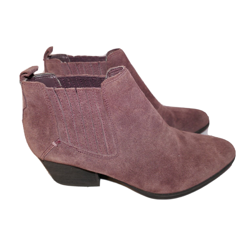 Crown Vintage Lachlan Brown Suede Leather Womens Western Ankle Boots 6M